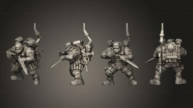 Military figurines UGOK ACTION FORCE FIGHTER A 3d model