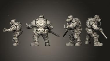 Military figurines UGOK COLONIAL FIGHTER A 001 3d model