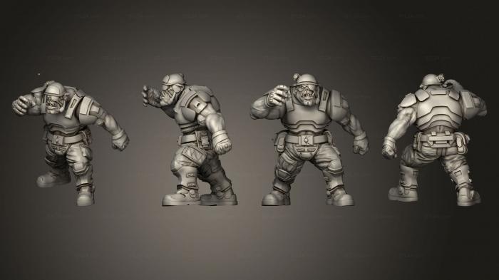 Military figurines (UGOK COLONIAL FIGHTER A 003, STKW_14022) 3D models for cnc