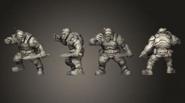 Military figurines UGOK COLONIAL FIGHTER A 005 3d model