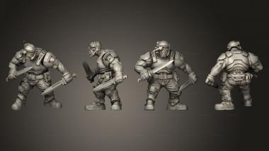 Military figurines UGOK COLONIAL FIGHTER A 007 3d model