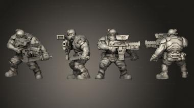 Military figurines UGOK COLONIAL FIGHTER A 008 3d model