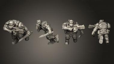 Military figurines UGOK COLONIAL FIGHTER A 009 3d model