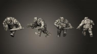Military figurines UGOK COLONIAL FIGHTER A 011 3d model