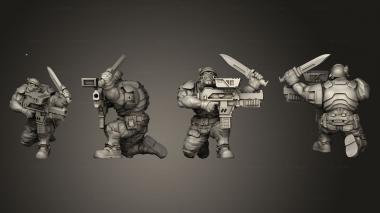 Military figurines UGOK COLONIAL FIGHTER A 012 3d model