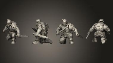 Military figurines UGOK COLONIAL FIGHTER A 013 3d model