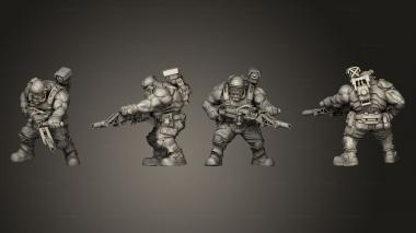 Military figurines UGOK COLONIAL GUNNER B 3d model