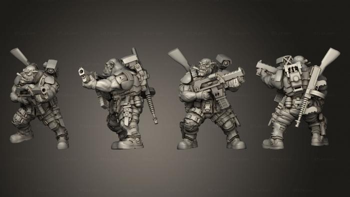 Military figurines (UGOK COLONIAL OFFICER RENE REKESTAS, STKW_14034) 3D models for cnc