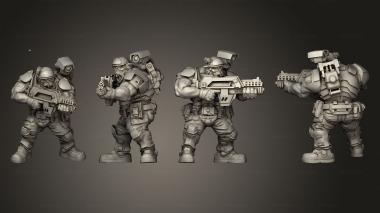 Military figurines UGOK COLONIAL TROOPER C 3d model