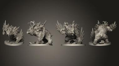 Military figurines Uldar Druidical Beast Form 3d model