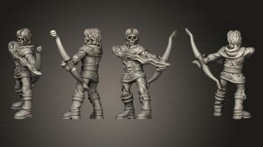 Military figurines Undead heroes of the realm 3d model