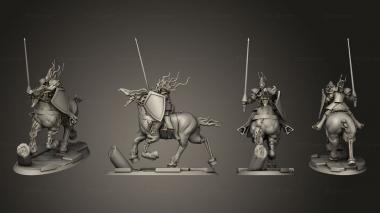 Military figurines Undead Horse Riders 01 3d model