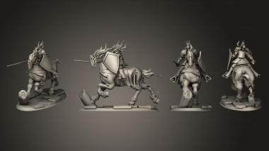 Military figurines Undead Horse Riders v 3 3d model