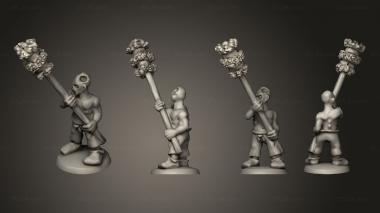 Military figurines Undead Pirate Cannon Crew 2 3d model