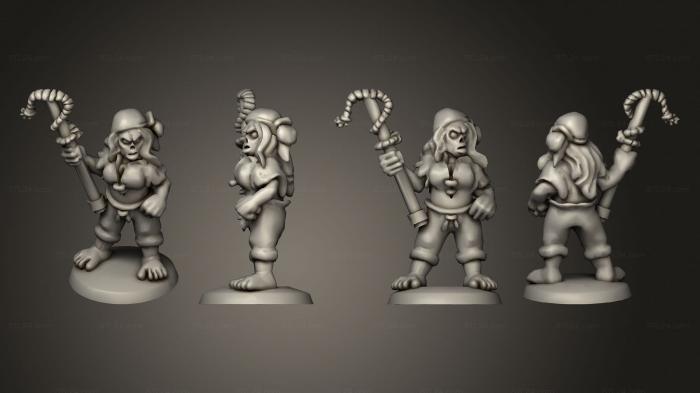 Military figurines (Undead Pirate Cannon Crew 3, STKW_14071) 3D models for cnc