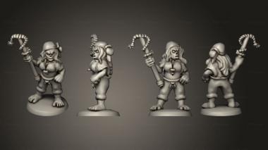 Military figurines Undead Pirate Cannon Crew 3 3d model