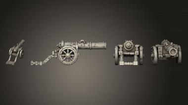 Military figurines Undead Pirate Cannon 3d model