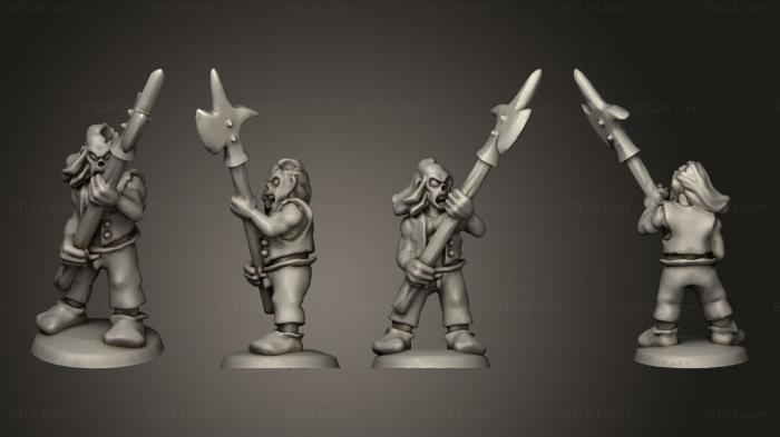Military figurines (Undead Pirate Crew with Halberd 2, STKW_14078) 3D models for cnc