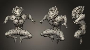 Military figurines lord boros one punch man 3d model