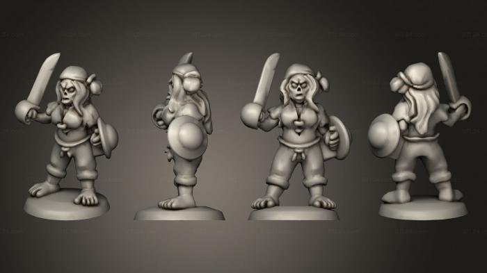 Military figurines (Undead Pirate Crew with Sword 2, STKW_14105) 3D models for cnc