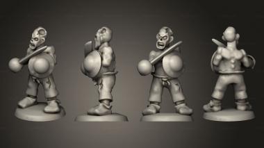 Military figurines Undead Pirate Crew with Sword 5 3d model