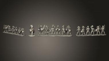 Military figurines Undead Pirate Crew with Sword Strip 1 3d model