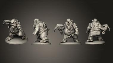 Military figurines Undead Pirate Ogres Sea Ogre 2 3d model