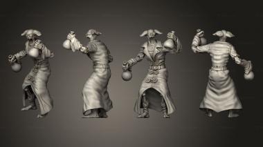 Military figurines Undead Professor 3d model