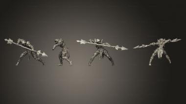 Military figurines Undead Ranged A 002 3d model