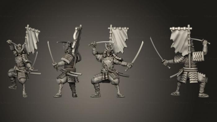 Military figurines (Undead Samurai Ready, STKW_14125) 3D models for cnc