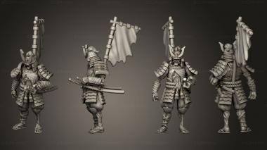 Military figurines Undead Samurai 3d model