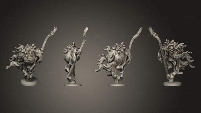 Military figurines (Undead Sea Mage, STKW_14127) 3D models for cnc