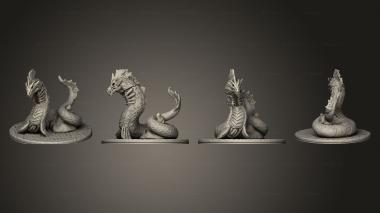 Military figurines Undead Serpent Body Based 3d model