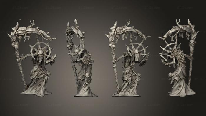 Military figurines (Undead Soreceress, STKW_14129) 3D models for cnc