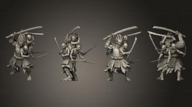 Military figurines undead 3d model