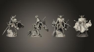 Military figurines Underwater Mayhem Atlantean Knight Trident 3d model