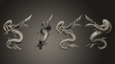 Military figurines Underwater Mayhem Mermaid Harpoon 3d model