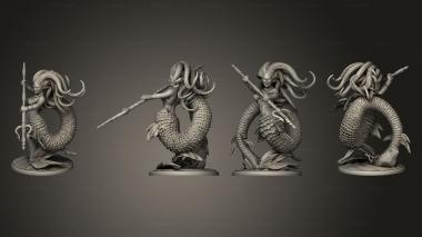 Military figurines Underwater Mayhem Mermaid Trident v 3 3d model