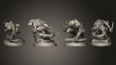 Military figurines Underwater Mayhem Seafolk Brute Daggers v 3 3d model