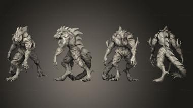 Military figurines Underwater Mayhem Seafolk Brute 3d model
