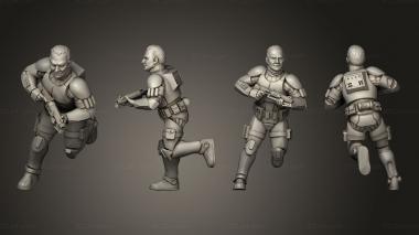 Military figurines union trooper pose a 1 3d model