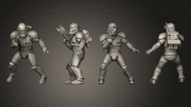Military figurines Union vanguard Trooperspose 1 3d model