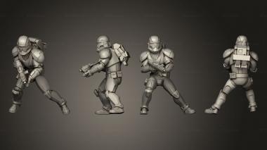 Military figurines Union vanguard Trooperspose 2 3d model