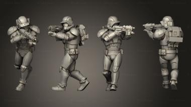 Military figurines Union vanguard Trooperspose 3 3d model