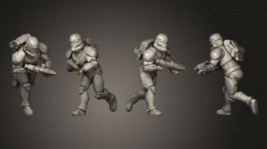 Military figurines Union vanguard Trooperspose 4 3d model