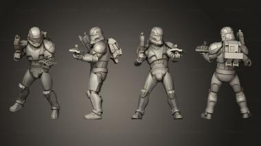 Military figurines Union vanguard Trooperspose 5 3d model