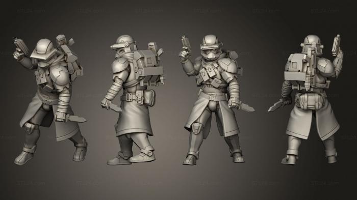 Military figurines (Union vanguard Trooperspose 10, STKW_14182) 3D models for cnc
