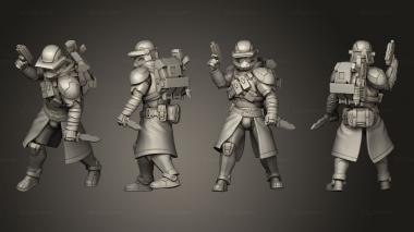 Military figurines Union vanguard Trooperspose 10 3d model