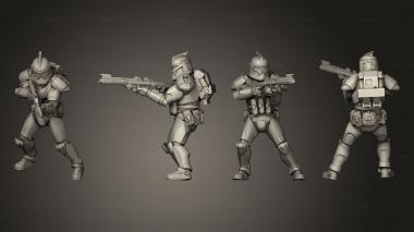 Military figurines Union vanguard Trooperspose a 7 3d model