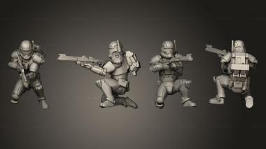 Military figurines Union vanguard Trooperspose a 8 3d model